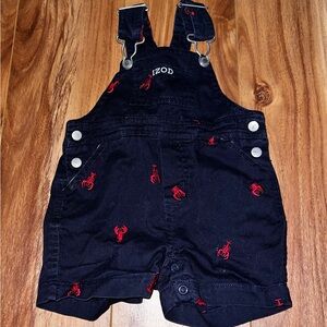 3-6M IZOD lobster shorts overalls